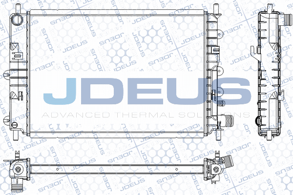 RA0120560 JDEUS Радиатор, охлаждение двигателя