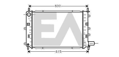 31R22046 EACLIMA Радиатор, охлаждение двигателя