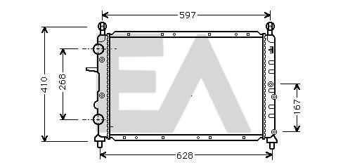 31R25054 EACLIMA Радиатор, охлаждение двигателя