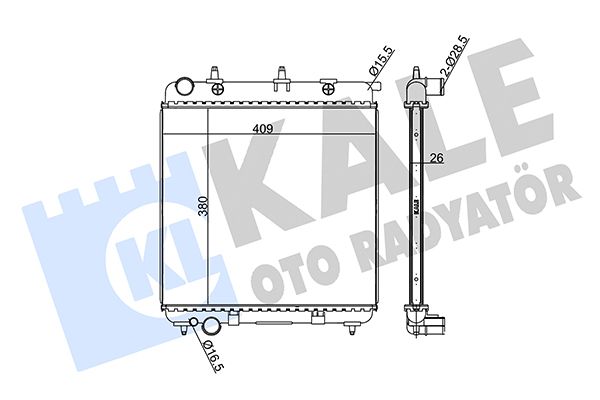 297100 KALE OTO RADYATÖR Радиатор, охлаждение двигателя