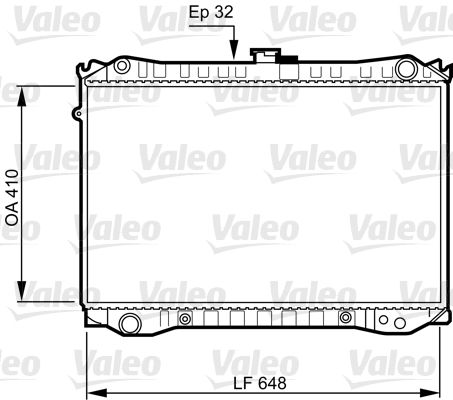 731188 VALEO Радиатор, охлаждение двигателя