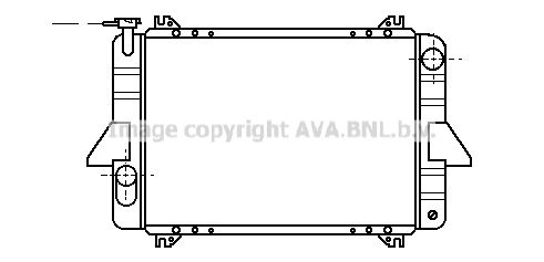 DN2088 AVA QUALITY COOLING Радиатор, охлаждение двигателя