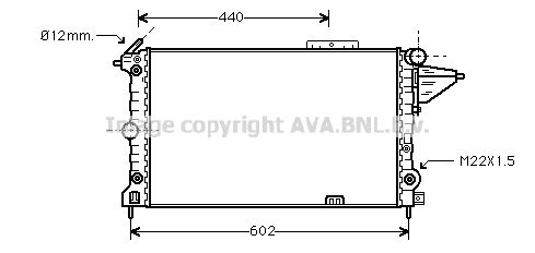 OLA2120 AVA QUALITY COOLING Радиатор, охлаждение двигателя