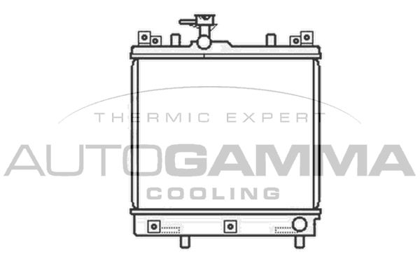 104190 AUTOGAMMA Радиатор, охлаждение двигателя