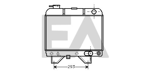 31R55007 EACLIMA Радиатор, охлаждение двигателя