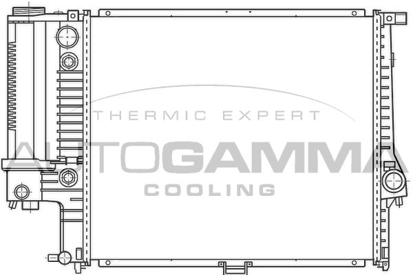 100126 AUTOGAMMA Радиатор, охлаждение двигателя