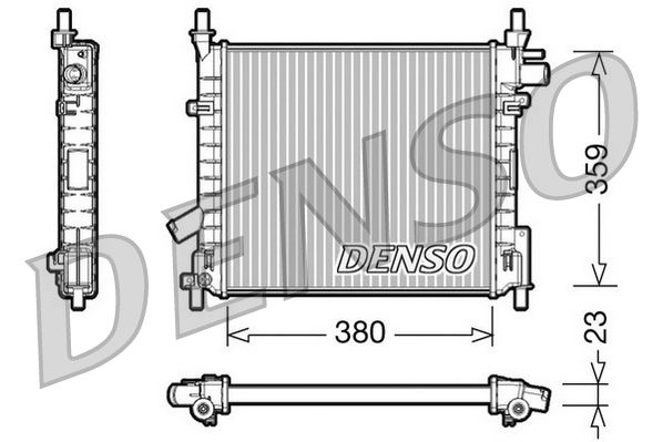 DRM10062 DENSO Радиатор, охлаждение двигателя