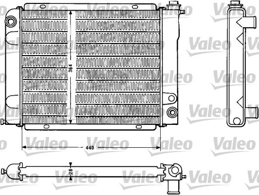 810883 VALEO Радиатор, охлаждение двигателя