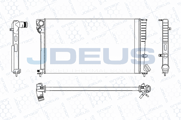 M0070210 JDEUS Радиатор, охлаждение двигателя