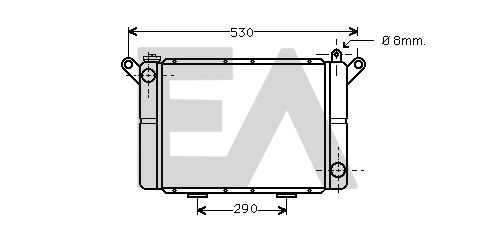 31R60011 EACLIMA Радиатор, охлаждение двигателя