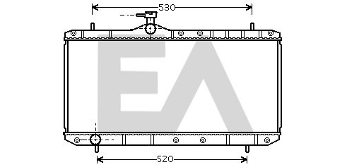 31R69033 EACLIMA Радиатор, охлаждение двигателя