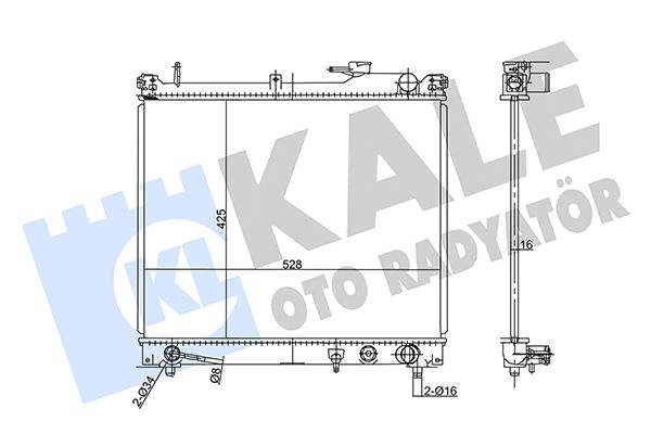 355710 KALE OTO RADYATÖR Радиатор, охлаждение двигателя
