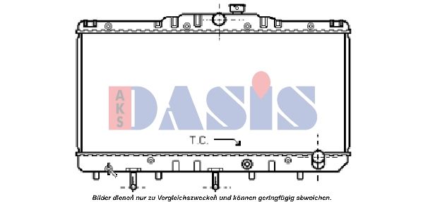 210040N AKS DASIS Радиатор, охлаждение двигателя