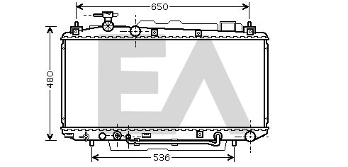 31R71146 EACLIMA Радиатор, охлаждение двигателя