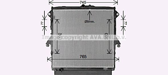 FD2660 AVA QUALITY COOLING Радиатор, охлаждение двигателя