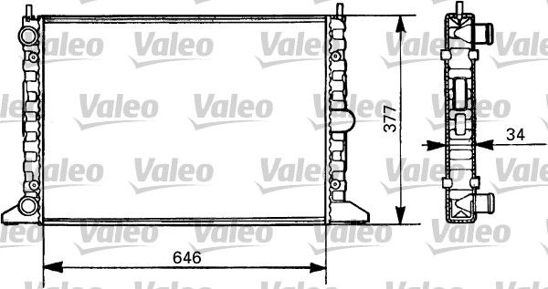 731385 VALEO Радиатор, охлаждение двигателя