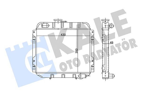102900 KALE OTO RADYATÖR Радиатор, охлаждение двигателя