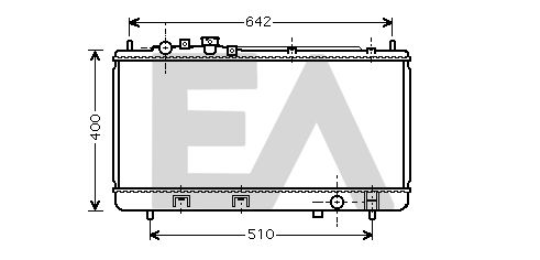 31R52074 EACLIMA Радиатор, охлаждение двигателя