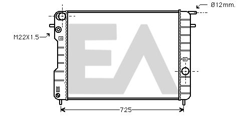 31R54175 EACLIMA Радиатор, охлаждение двигателя