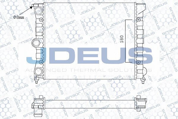 M0300390 JDEUS Радиатор, охлаждение двигателя