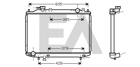 31R52071 EACLIMA Радиатор, охлаждение двигателя