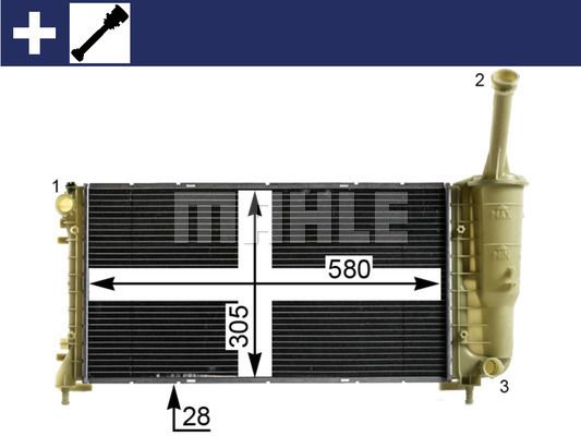 CR2010000S MAHLE Радиатор, охлаждение двигателя