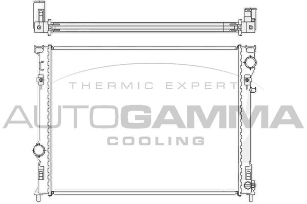 104925 AUTOGAMMA Радиатор, охлаждение двигателя