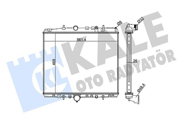 285400 KALE OTO RADYATÖR Радиатор, охлаждение двигателя