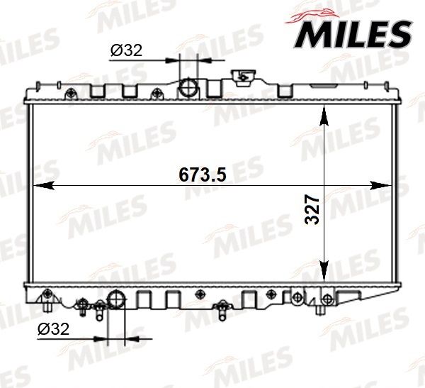 ACRB279 MILES Радиатор, охлаждение двигателя