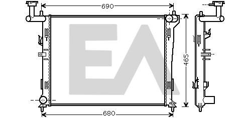 31R28139 EACLIMA Радиатор, охлаждение двигателя