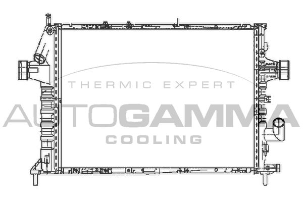 102526 AUTOGAMMA Радиатор, охлаждение двигателя