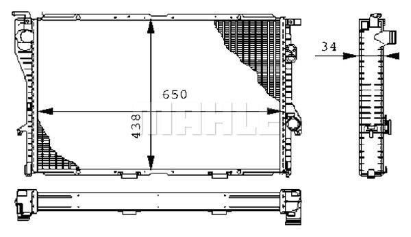 CR242000S MAHLE Радиатор, охлаждение двигателя