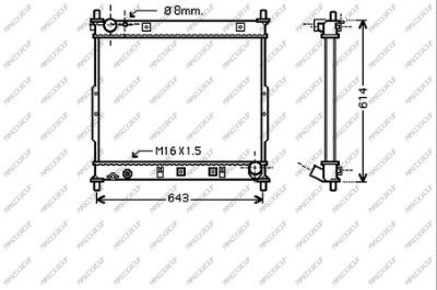 SY810R001 PRASCO Радиатор, охлаждение двигателя