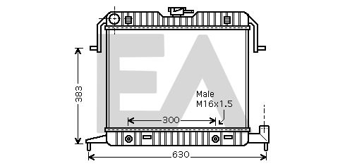 31R54054 EACLIMA Радиатор, охлаждение двигателя