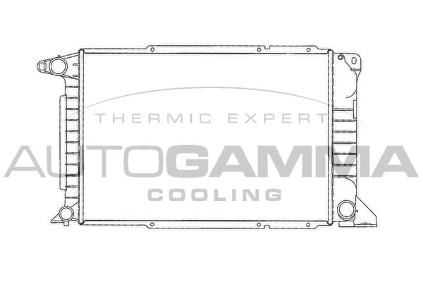 102092 AUTOGAMMA Радиатор, охлаждение двигателя