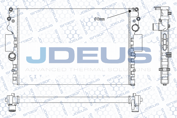 M0140041 JDEUS Радиатор, охлаждение двигателя