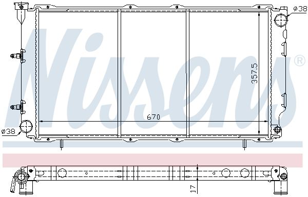 640961 NISSENS Радиатор, охлаждение двигателя