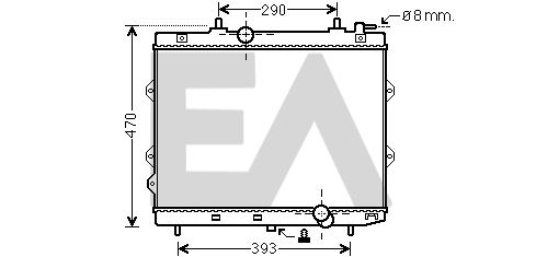 31R36042 EACLIMA Радиатор, охлаждение двигателя