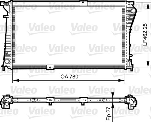 734931 VALEO Радиатор, охлаждение двигателя