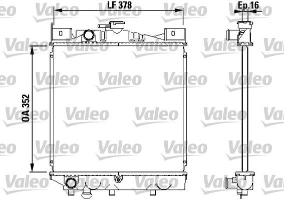 730456 VALEO Радиатор, охлаждение двигателя