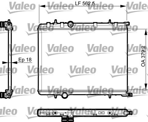 735496 VALEO Радиатор, охлаждение двигателя