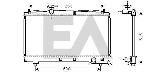 31R71171 EACLIMA Радиатор, охлаждение двигателя