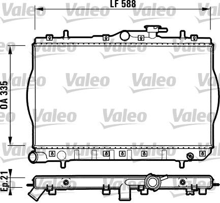 732488 VALEO Радиатор, охлаждение двигателя