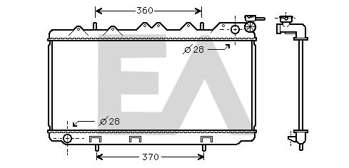 31R18049 EACLIMA Радиатор, охлаждение двигателя