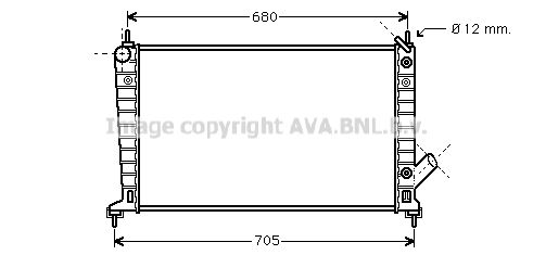 SB2036 AVA QUALITY COOLING Радиатор, охлаждение двигателя