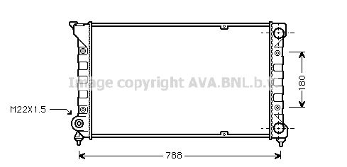 VN2066 AVA QUALITY COOLING Радиатор, охлаждение двигателя