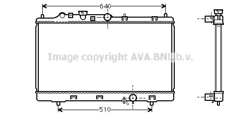 MZ2153 AVA QUALITY COOLING Радиатор, охлаждение двигателя