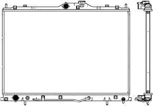 33211017 SAKURA Automotive Радиатор, охлаждение двигателя