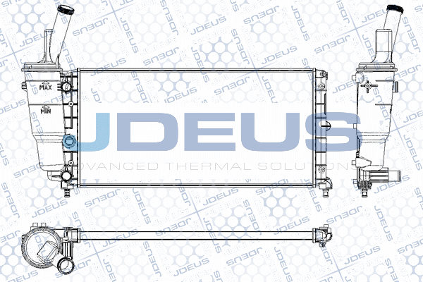 M0110640 JDEUS Радиатор, охлаждение двигателя