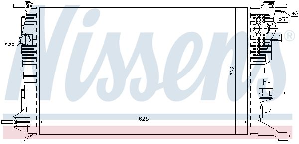 637608 NISSENS Радиатор, охлаждение двигателя